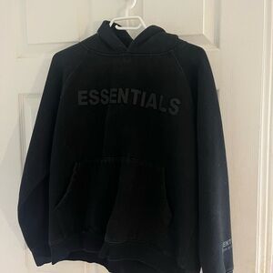 Essentials Black Unisex Sweater